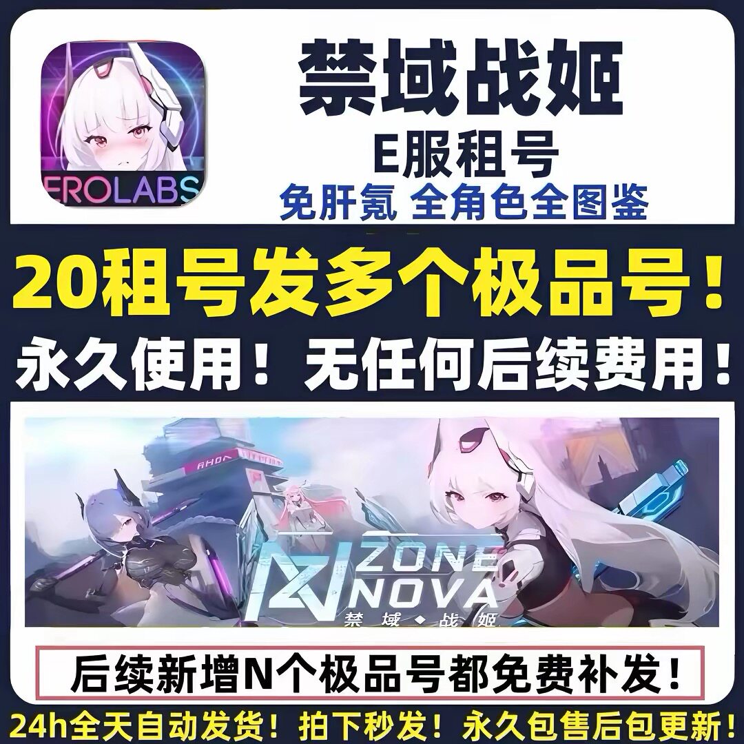 e服禁域战姬20发多个号永久使用 全图鉴全cg 不是自抽 成品全角色