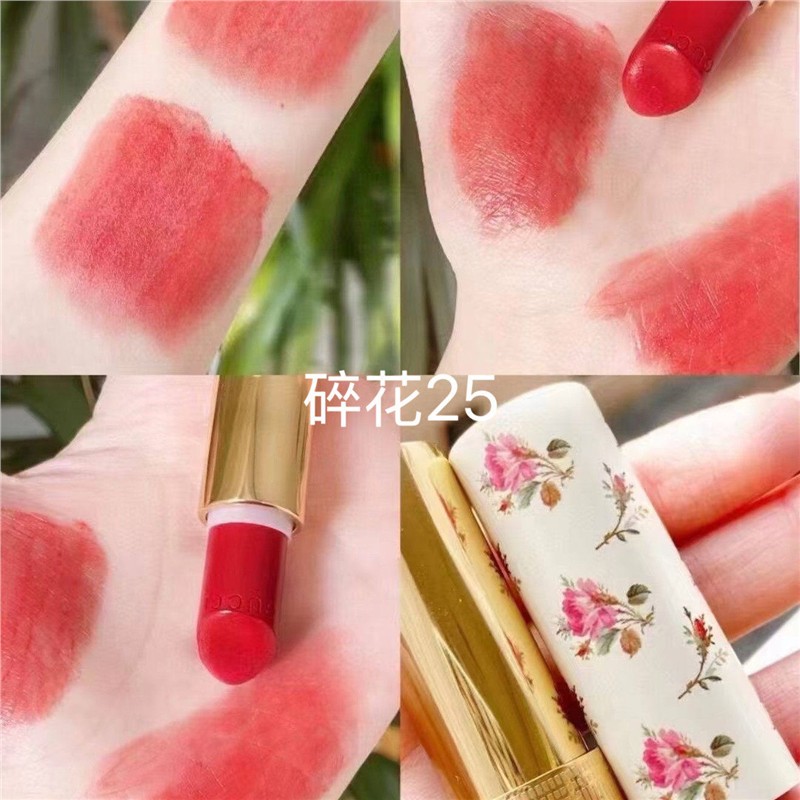 嫩出水的颜色！古*C王炸碎花25温润的西柚果汁色显白少女色显嫩