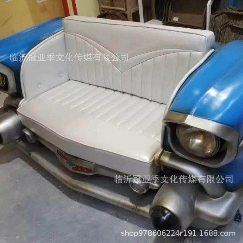 大型树脂迷你汽车模型沙发公桌创意铁艺仿真车头装饰品摆件制作