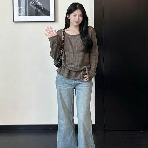 （有货）上韩2耳VMZ系木边抽绳收腰衣女206夏季休闲早秋百搭显瘦