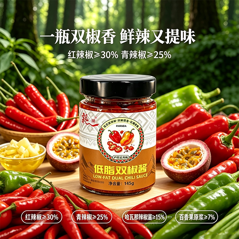 飘牌卢旺达哈瓦那辣椒酱