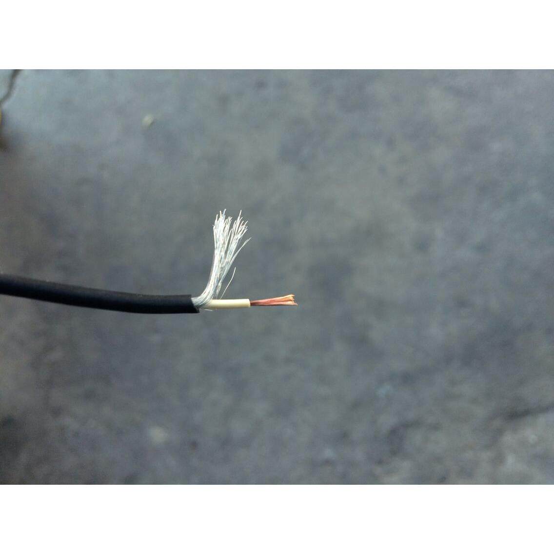 单芯屏蔽线rvvp绕包缠绕屏蔽1芯0.3平方 外径2.6mm