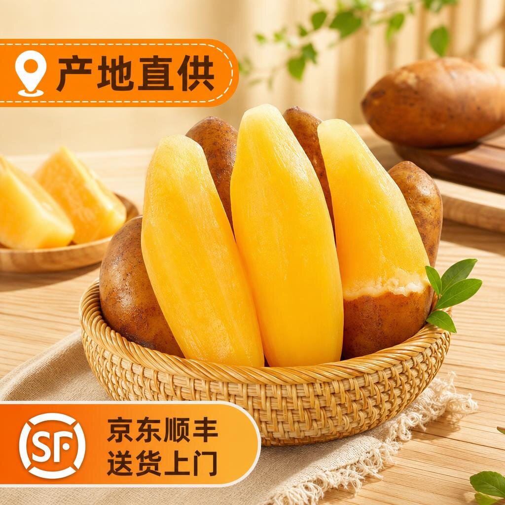 云南天山雪莲果新鲜水果【京东顺丰-送货上门】红泥沙黄心雪莲果
