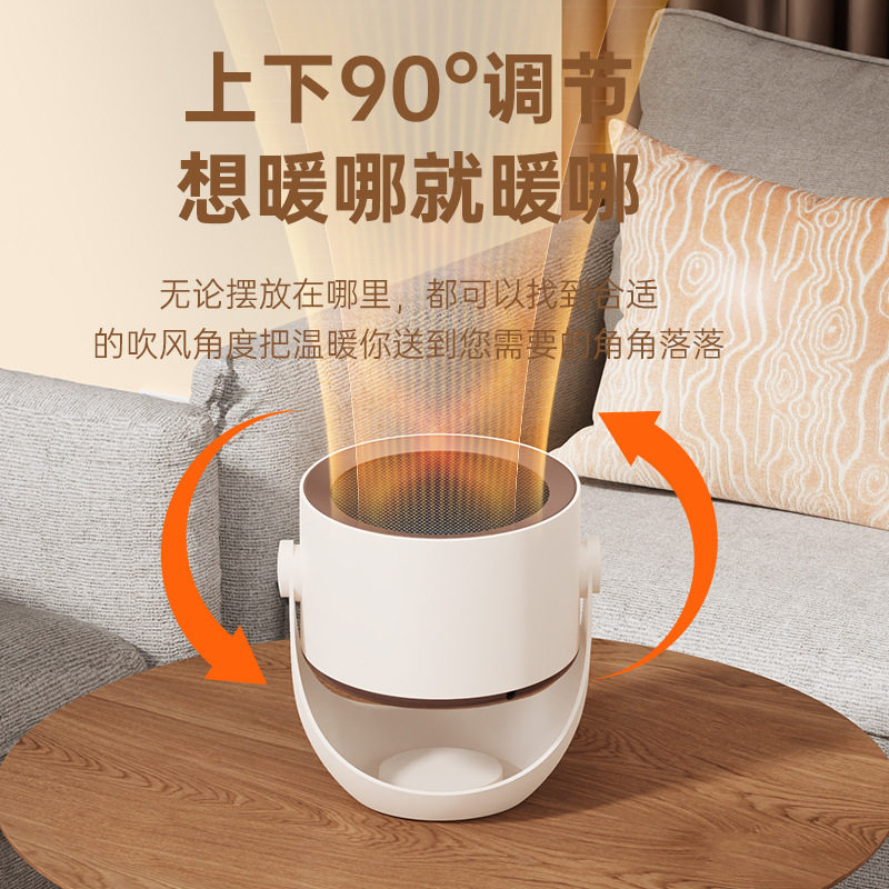 跨境家用暖风机桌面大功率小型取暖器可壁挂宿舍速热便携式电暖器