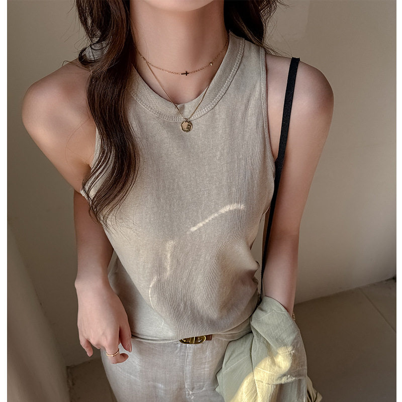 W韩系宽松打底吊带小背心女春夏