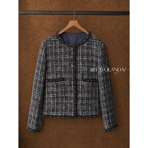 FAY定制纱线手工钉珠小香风外套（1H2483）