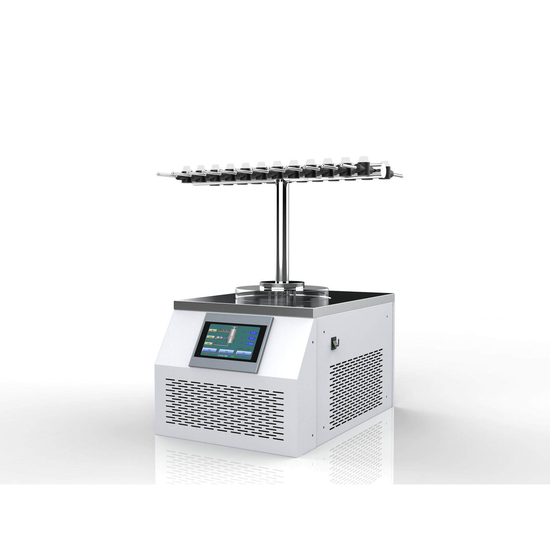 冷冻干燥机LGJ-12N -65℃ AT型架茄型瓶,医学制药冻干机