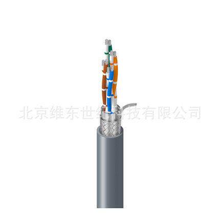 USS通讯电缆4线对8芯4x2x24AWG双层屏蔽RS-485电缆BELDEN9844型