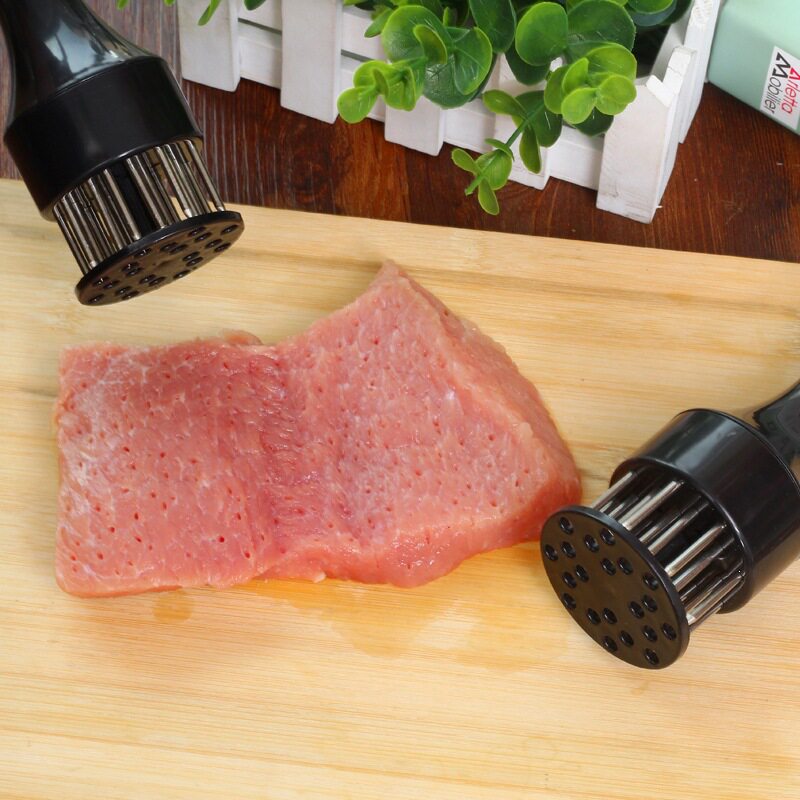 家用断筋嫩肉针猪扒鸡排鸡翅松肉针敲肉锤不锈钢牛排扎孔器猪皮插