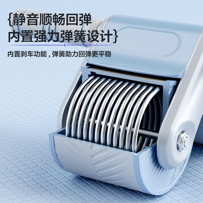 跨境健腹轮自动回弹腹肌轮家用健身器材卷腹神器腹肌轮批发现货