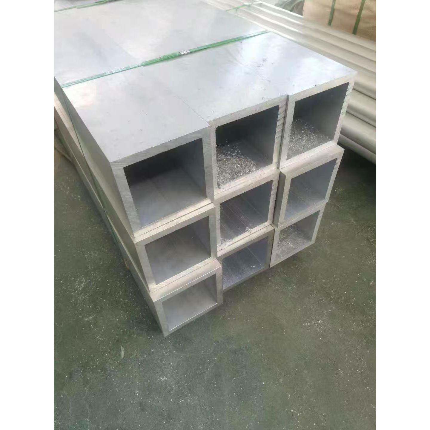 现货铝方管供应6063T5 6061T6扁铝条 矩形管四方铝管 空心管
