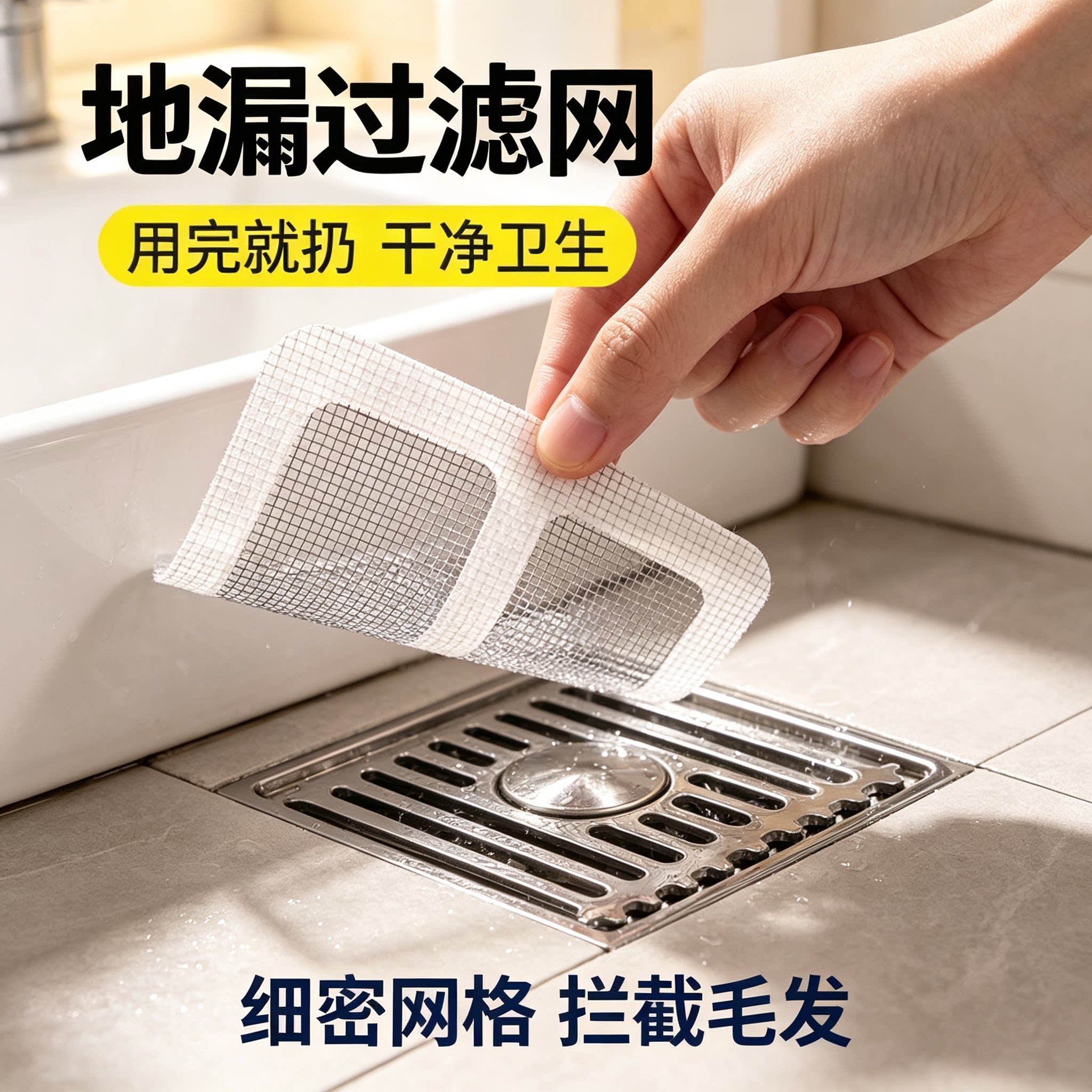防头发堵塞地漏贴片卫生间下水道