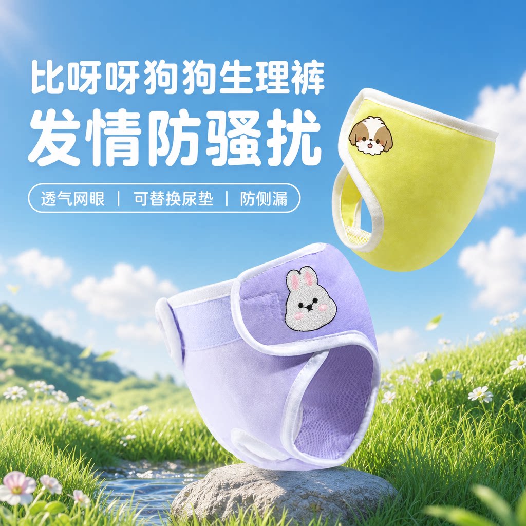 狗狗生理裤防漏防侧漏透气网眼