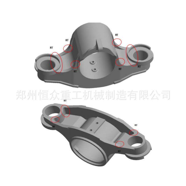 恒众重工供应 火车轨道轴箱 转向架轴盒 轴承座加工定 制