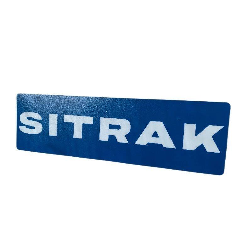 重汽汕德卡SITRAK牌照板贴纸文字标识