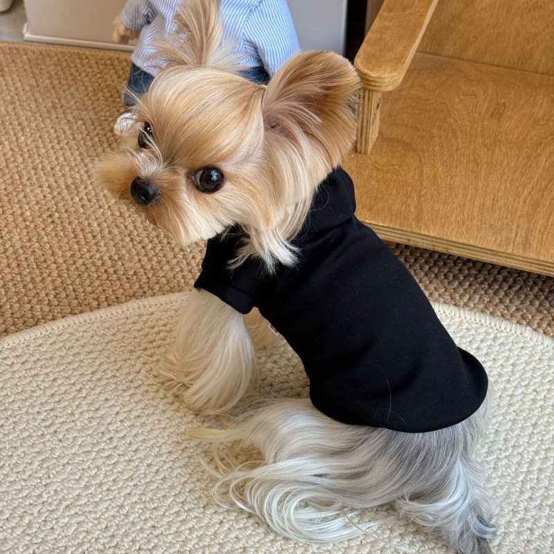 狗狗衣服秋冬季保暖加绒无袖连帽衫卫衣小型犬约克夏马尔济斯无袖