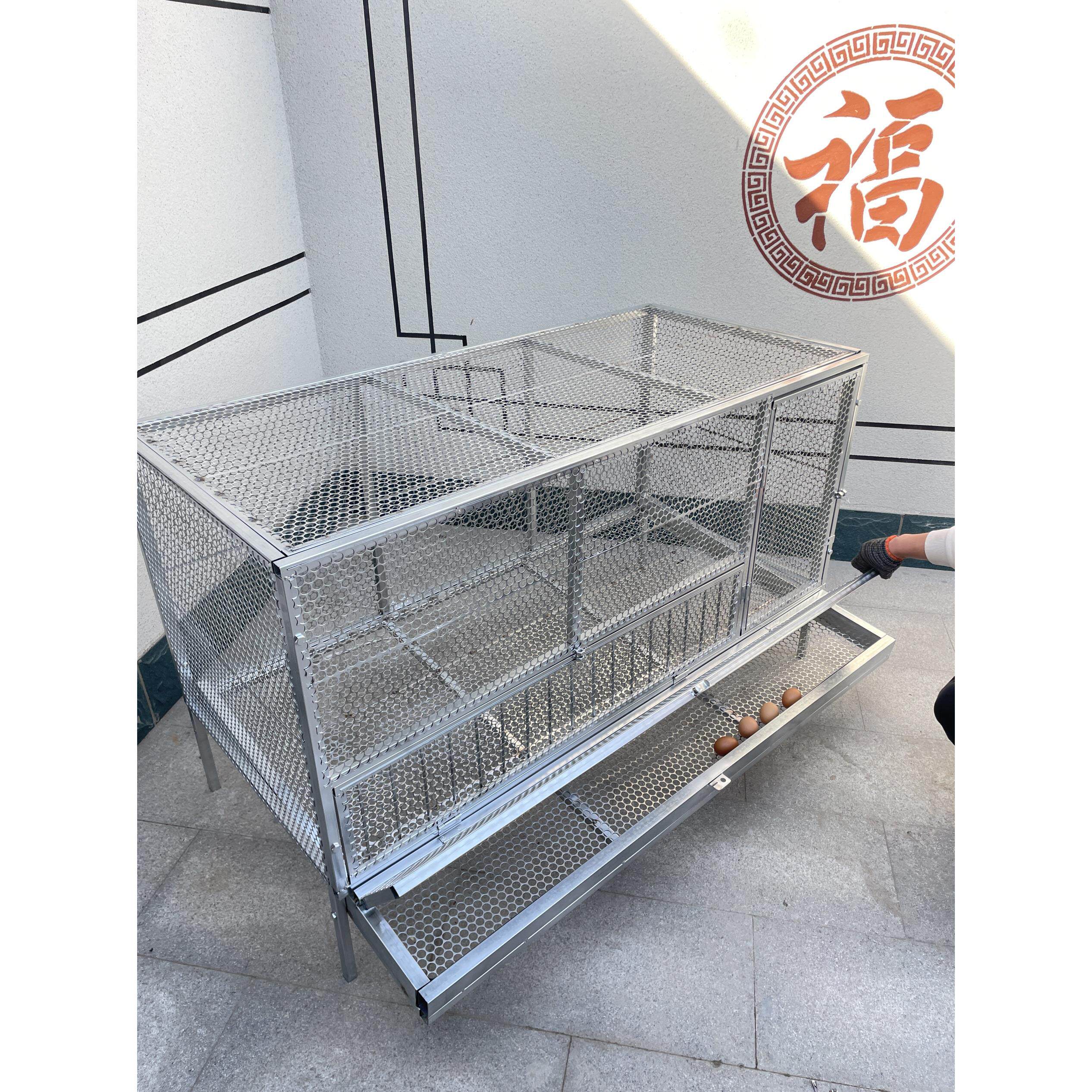 母鸡下蛋笼自动收蛋笼加密防啄防黄鼠狼大空间鸡笼户外养殖笼家禽