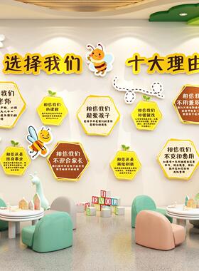 幼儿园环创主题墙半成品儿童辅导托管教育机构文化墙贴画环境布置