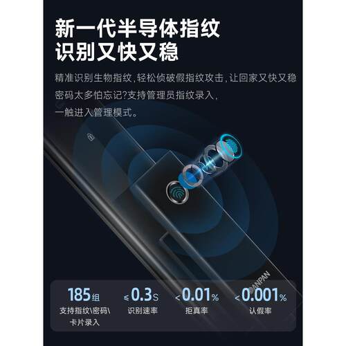 盼盼自动锁体智能门锁推拉密码锁电子锁防盗门锁指纹锁PH21