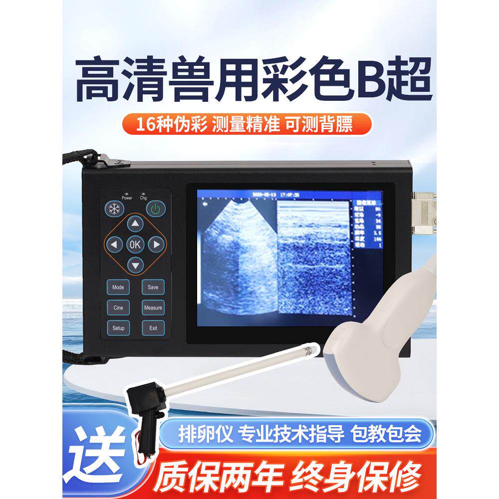 兽用B超机母猪用高清测孕仪牛羊用便携式彩超畜牧用超声波检孕仪