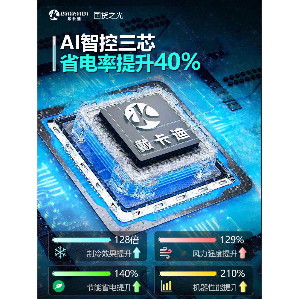 2025款戴卡迪蓝牙智控驻车空调12V24V顶置一体机变频重卡空调