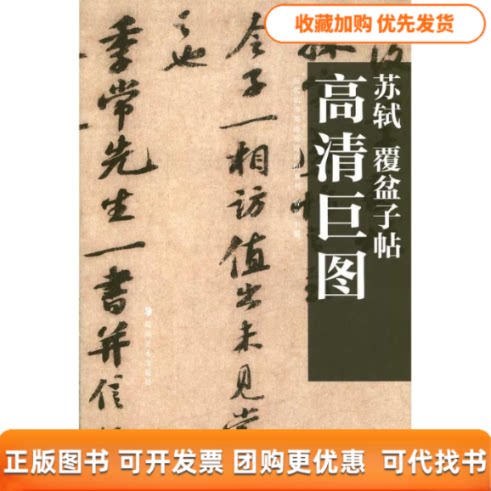 【正版书包邮】高清巨图苏轼覆盆子帖曾翔湖南美术出版社