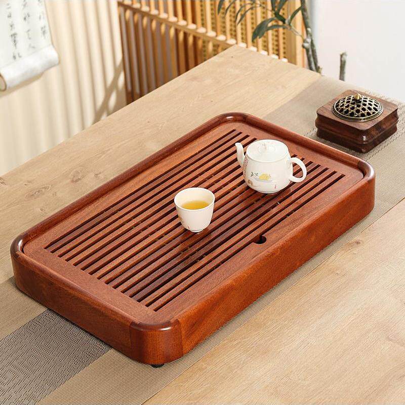 小号茶盘家用客厅实木排储两用干泡茶台功夫茶具花梨木托盘