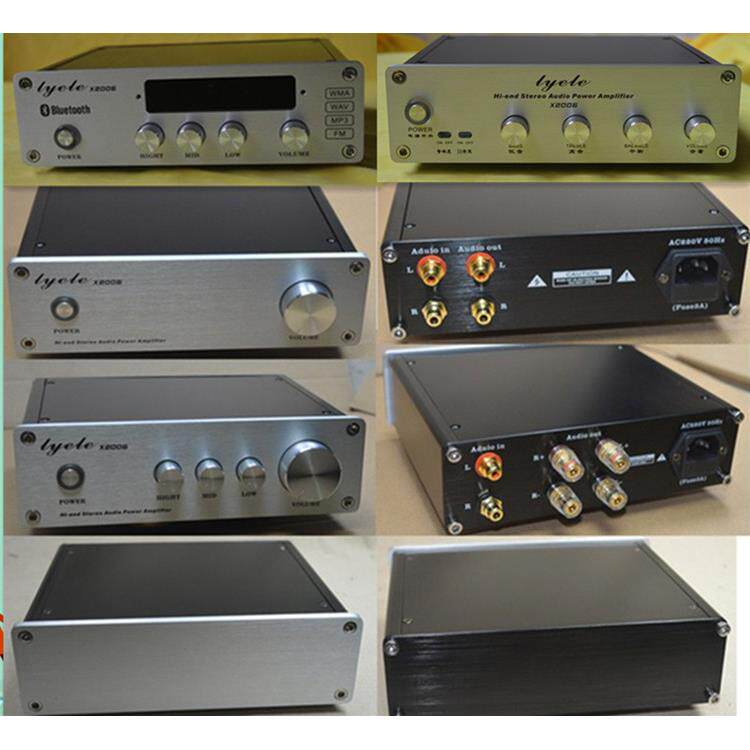 X2006 迷你全铝功放机箱 音调箱 DAC/前级主机壳203*60*170MM