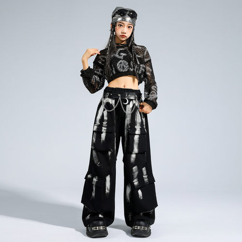 2026新款女童爵士舞服装少儿街舞演出服嘻哈女孩jazz走秀炸街