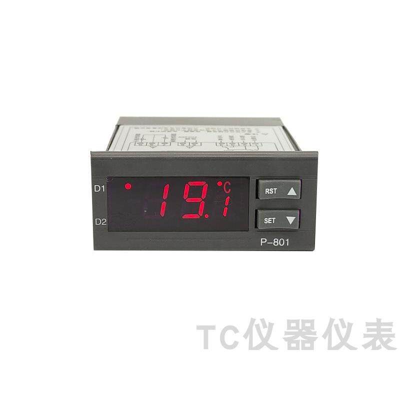 智能水温温控器P-801适用冷水机与水族箱 电子式温控器16A设计