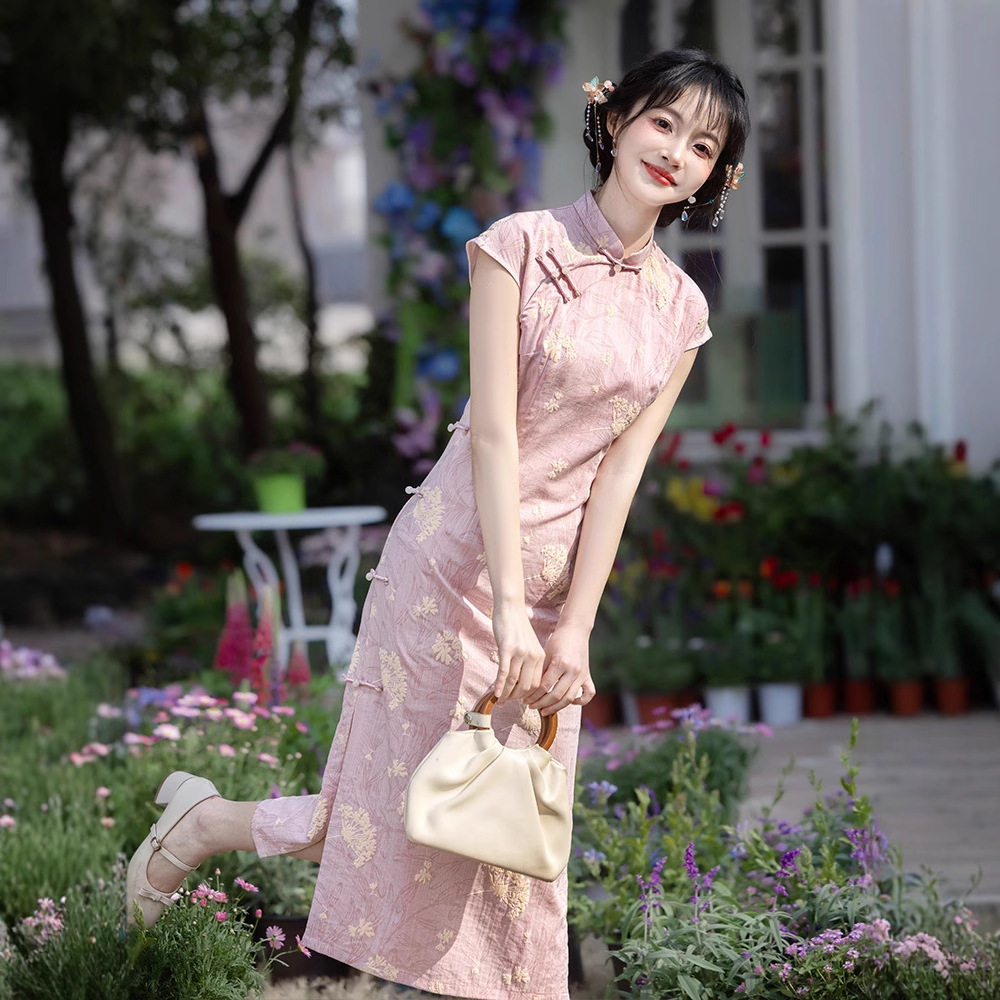 2026新款亲子装时尚洋气夏装连衣裙母女装夏季儿童成人旗袍裙子高