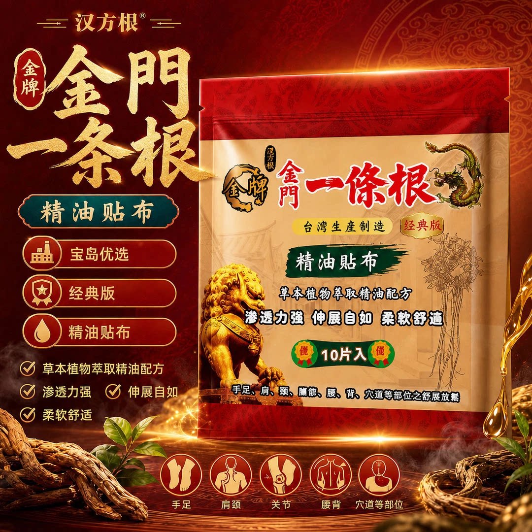 汉方根金门一条根精油贴布台湾