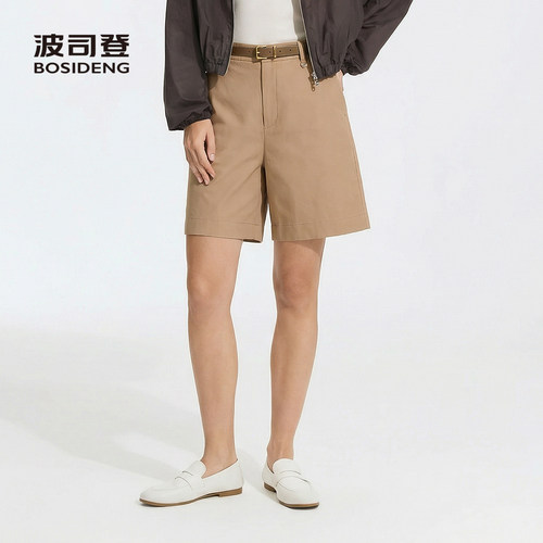 波司登女士卡其舒适百搭五分裤