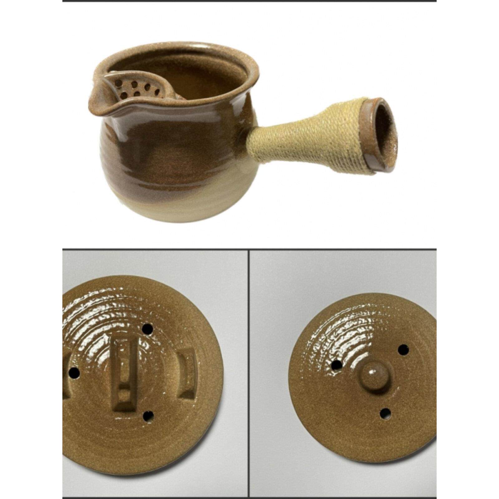围炉煮茶烤奶罐盖子罐罐煮茶器盖子陶罐粗陶顶盖配件店内同款适配
