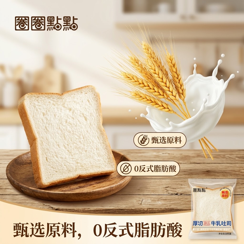 牛乳吐司面包糕点轻食代餐点心牛奶早餐代餐休闲零食小吃