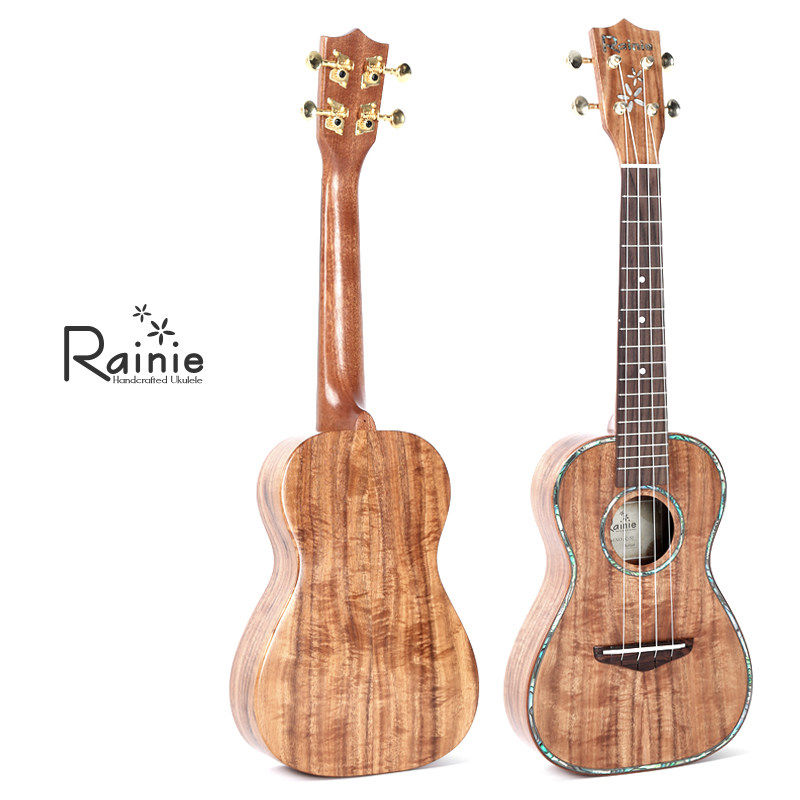 RainieC50T50相思木手工全单板UKULELE专业尤克里里电箱