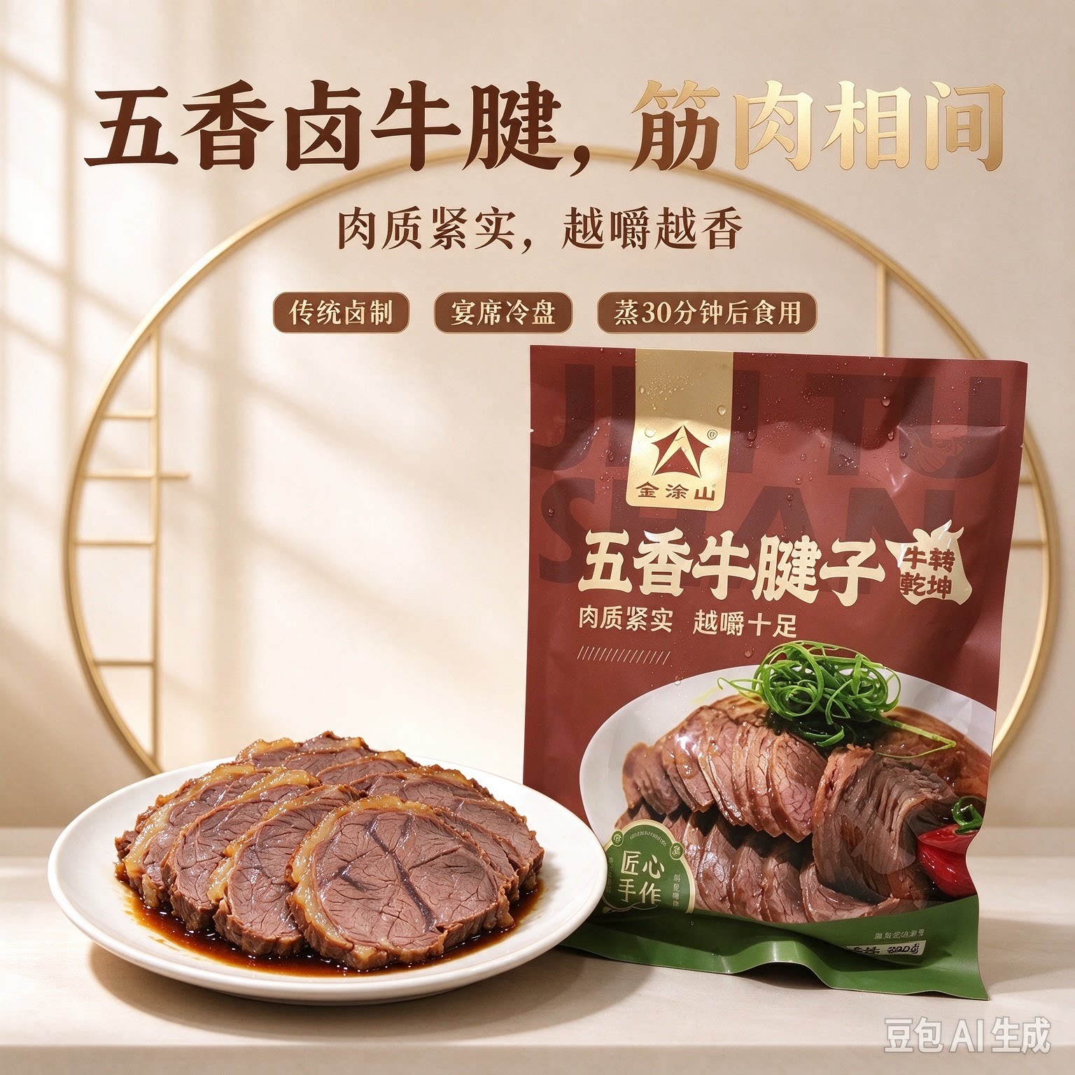 金涂山五香牛腱子筋肉相间醇厚