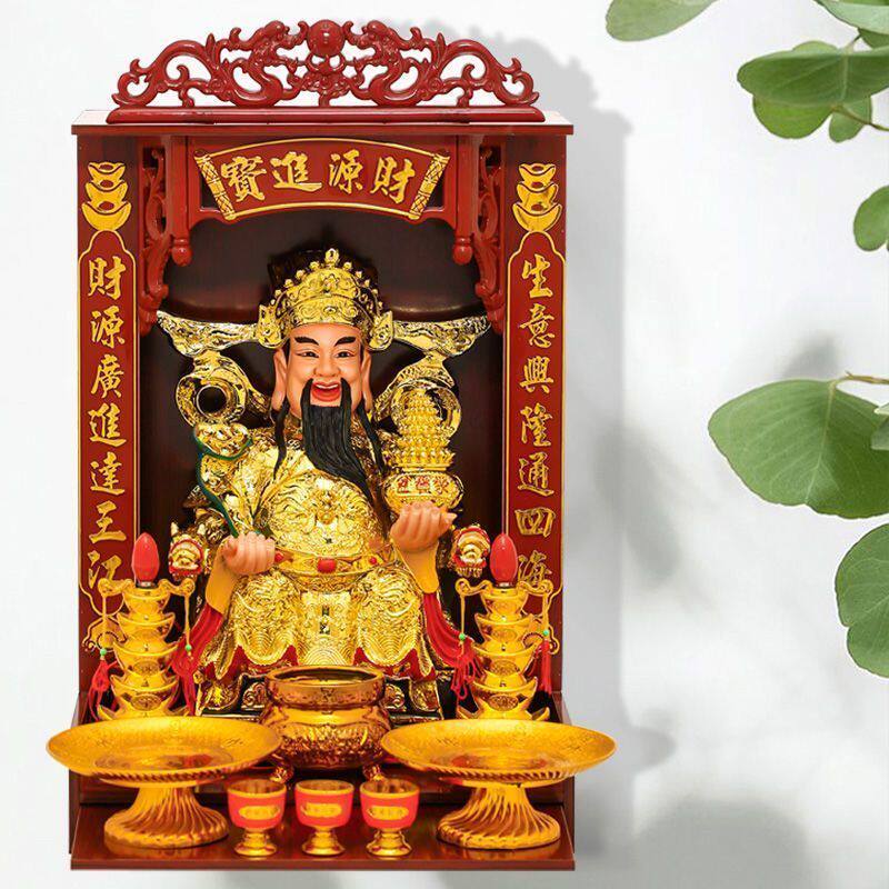 财神店铺家用办公室客厅财神像公司文财神武财神爷套装神像摆件