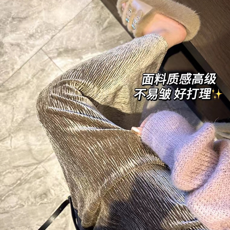 孕妇褶皱鱼尾半身裙肌理感中长款