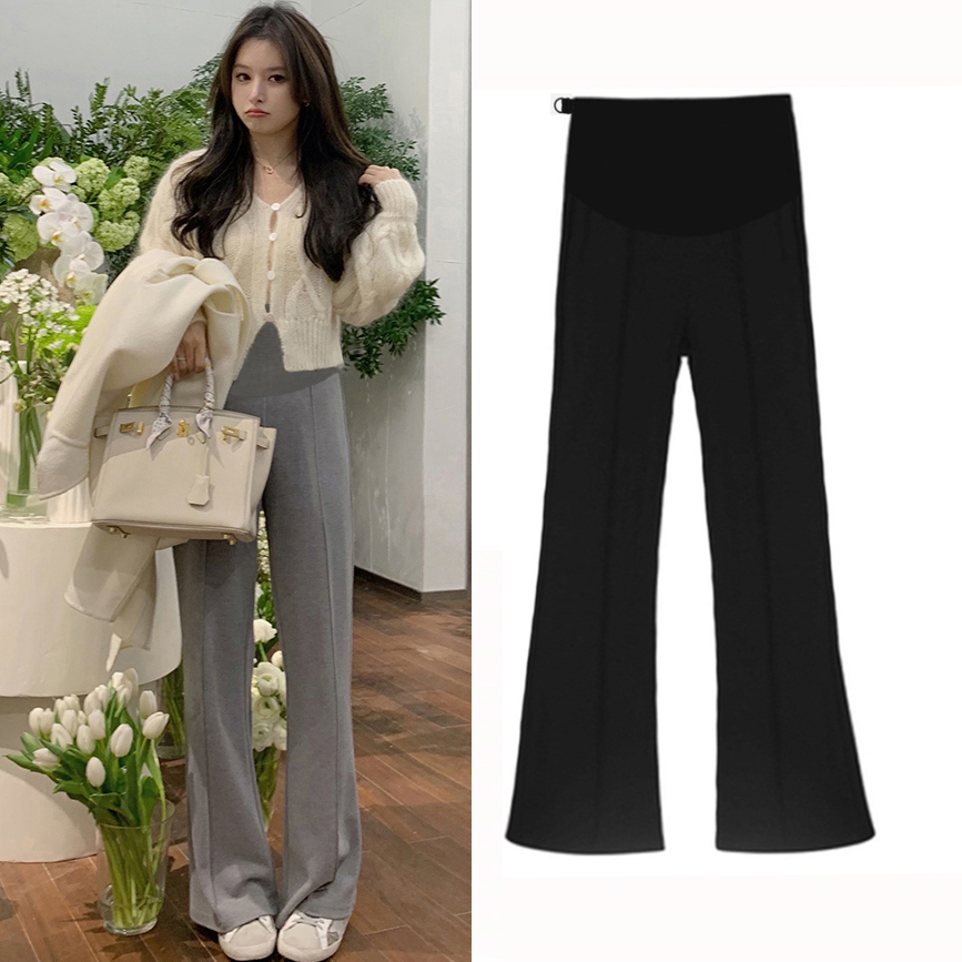 秋季新款前豎線孕婦托腹褲