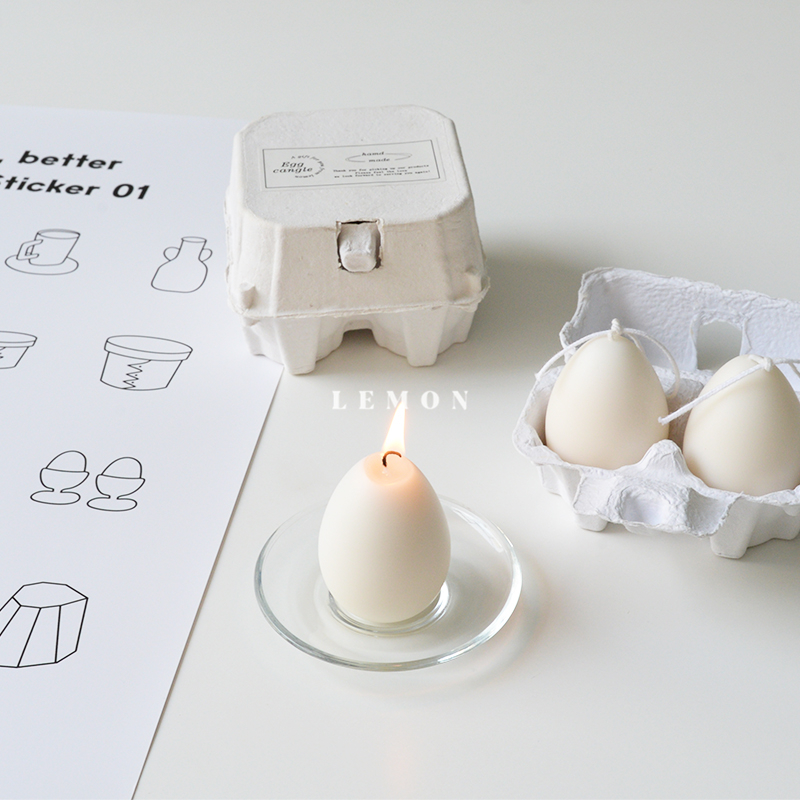 鸡蛋壳香薰蜡烛ins家居装饰摆件