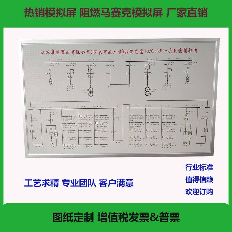 电力模拟盘马赛克模拟屏高低压变电所电气一次系统培训模拟屏板