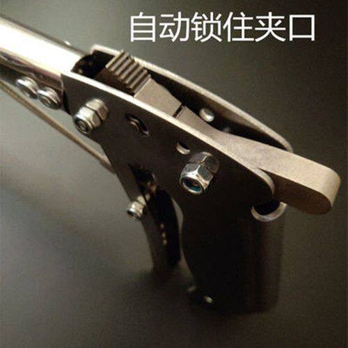 新款加厚超长螃蟹虾黄鳝不锈钢长夹子多功能钳夹蛇神器防滑赶海