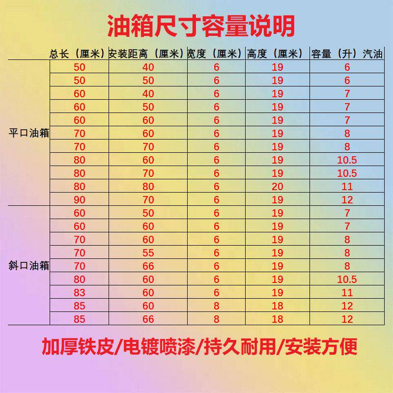 三轮摩托车长方形长条油箱油电增程器改装助力车油电加装油箱包邮