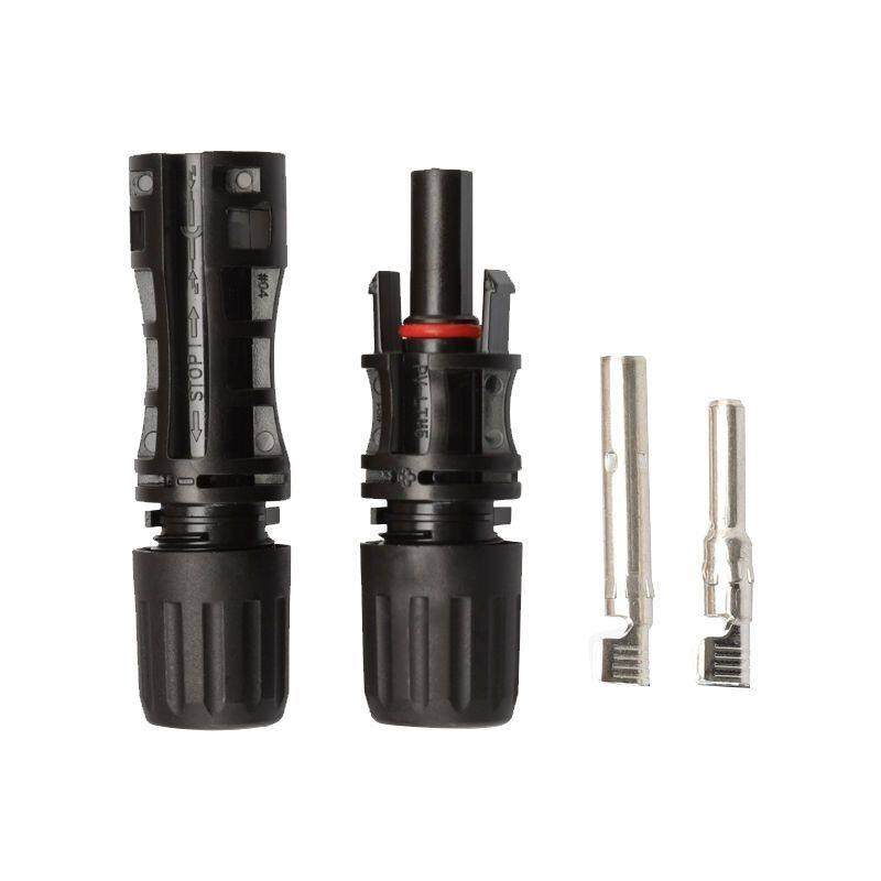 光伏连接器mc4光伏mc4接头公母太阳能线接头对接线光伏接线端子