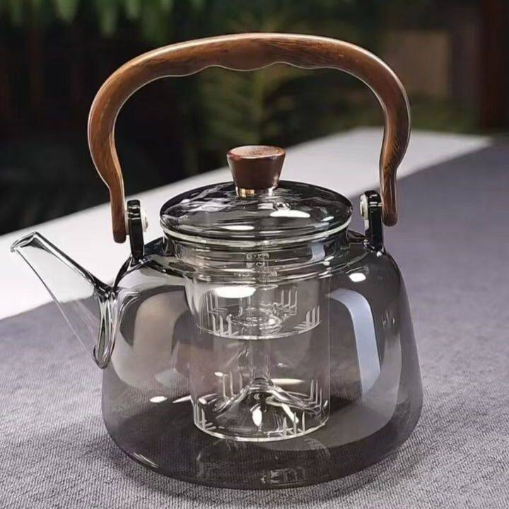蒸煮加厚耐高温高硼硅玻璃茶壶家用提梁电陶炉新款如意茶壶提壶