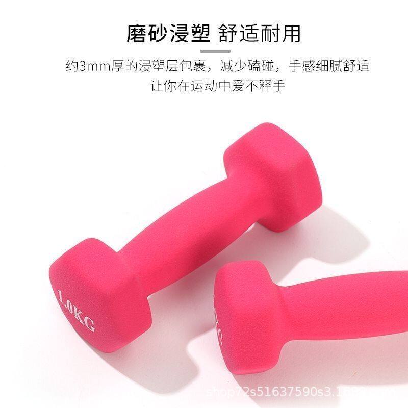 新款铸铁哑铃女士健身家用器材初学者练臂肌减肥小学儿童男一对