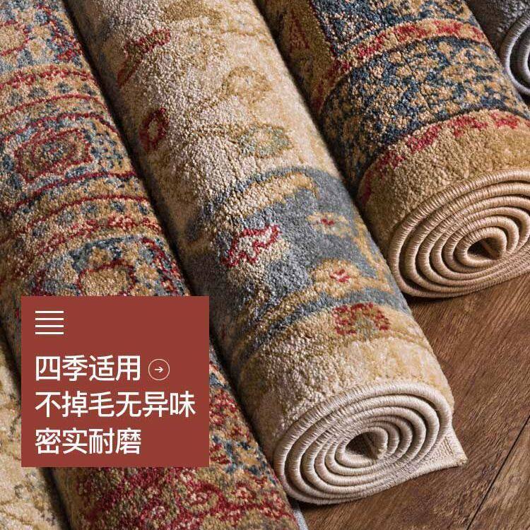摩洛哥仿羊绒地毯轻奢客厅卧室床边毯北欧复古家用地垫民族风美式