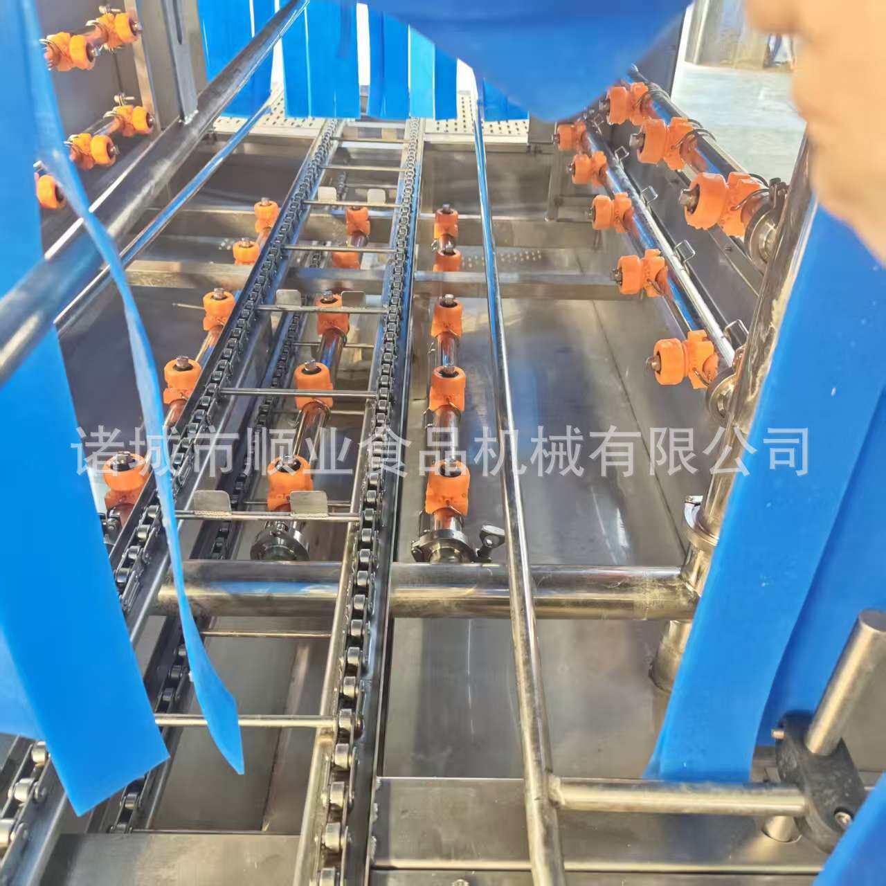 全自动周转筐清洗机连续式塑料托盘清洗机商用工业去油污洗箱机