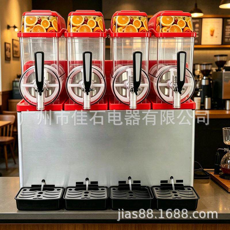 厂家供应 冷饮店 4缸 雪泥机 商用 110V slush machine 雪融机